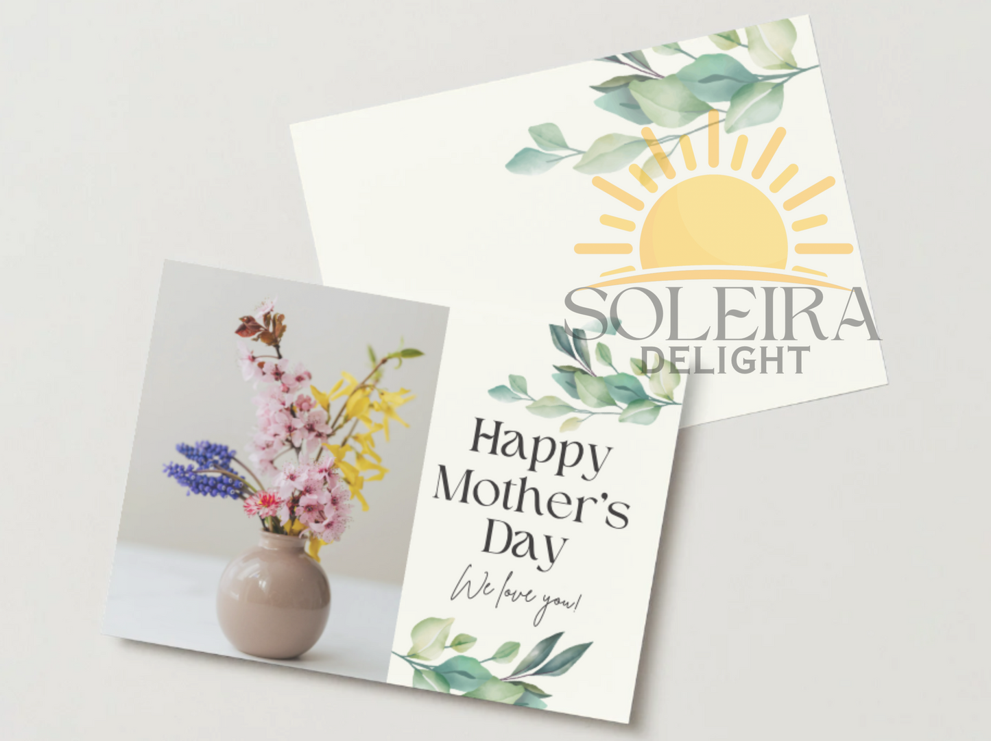 Happy Mother's Day Card - Floral Vase