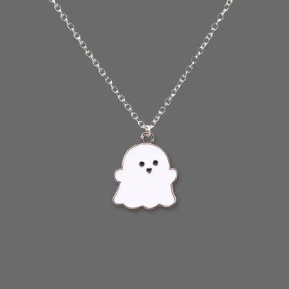 Ghost Pendant Charm Necklace