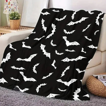 Halloween Bat Print Blanket