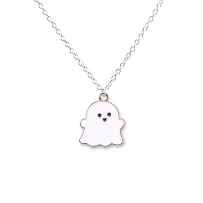 Ghost Pendant Charm Necklace