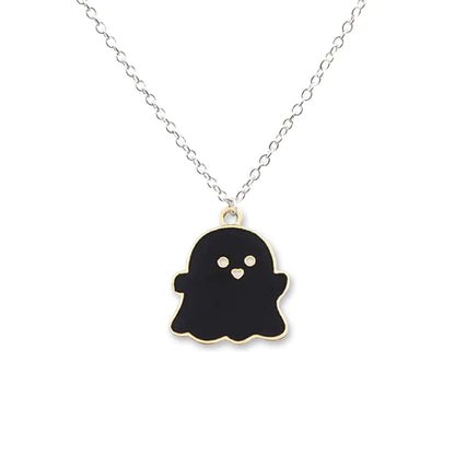 Ghost Pendant Charm Necklace