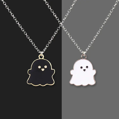 Ghost Pendant Charm Necklace