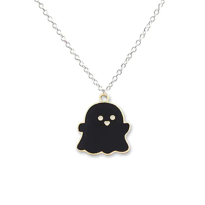 Ghost Pendant Charm Necklace