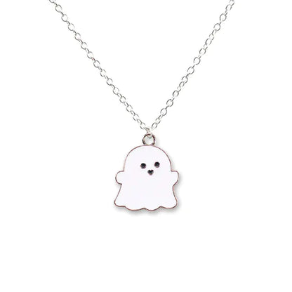 Ghost Pendant Charm Necklace